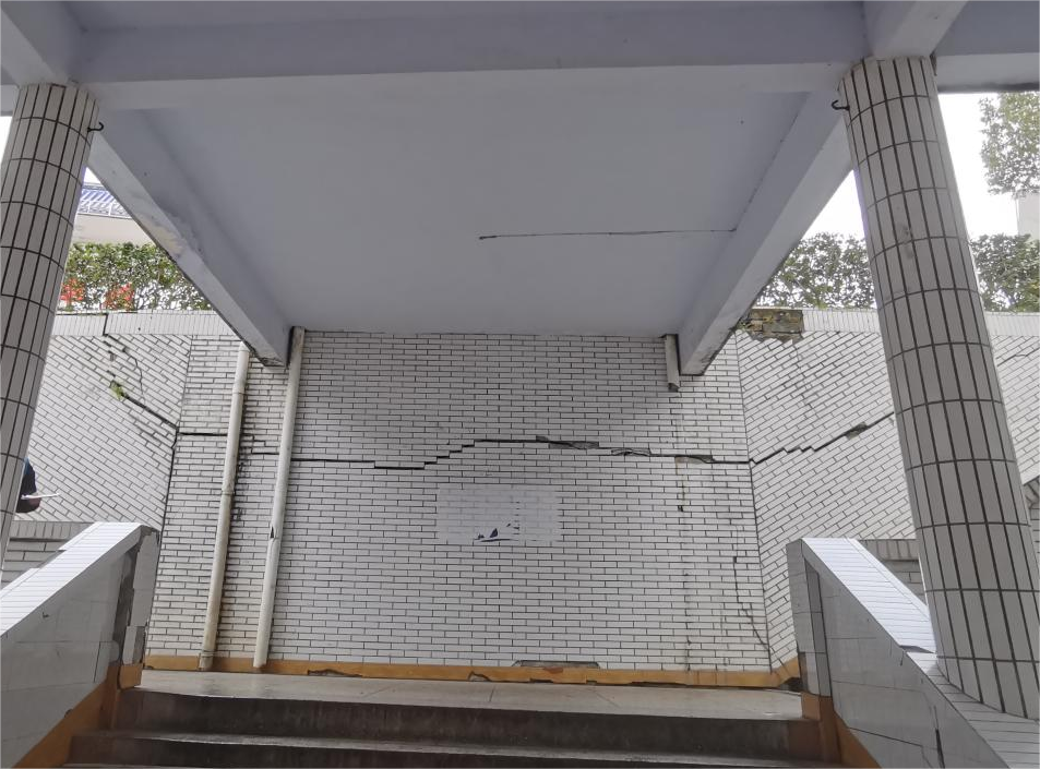 西苑食堂挡土墙安全性鉴定 中政建研
